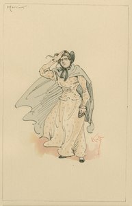 Miss Harriet Carker, ok. 1920 (pióro i atrament z toaletą na papierze) autorstwa Joseph Clayton Clarke