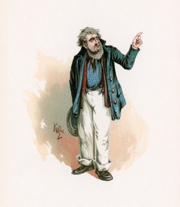 Ноён Пегготи, "Чарльз Диккенсээс авсан дүрийн зураг" киноны зураг, 1890 он. autorstwa Joseph Clayton Clarke