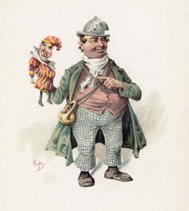 Trumpa, iliustracija iš „Charles Dickenso charakterių eskizai“, apie 1890 m. autorstwa Joseph Clayton Clarke