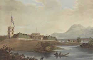 Fort Marlborough, Benkulen, Sumatra, 1799 autorstwa Joseph Constantine Stadler