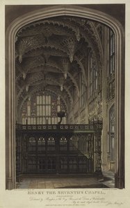Kaplica Henryka VII, Opactwo Westminsterskie, Londyn (akwatinta)