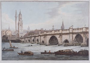 London Bridge stary, Londyn, 1790