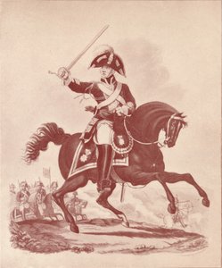 Oficer 2 Pułku Ratowników Okres Waterloo, 1812-1815 1909 autorstwa Joseph Constantine Stadler
