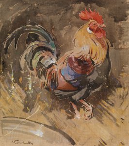 Kogut Minorki (gwasz na płótnie) autorstwa Joseph Crawhall