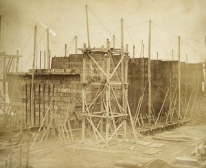 Budowa „Wielkiego Wschodu”, Millwall, Londyn, 1855