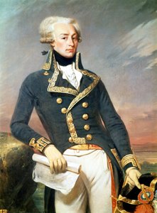 La Fayette (Lafayette) - portret autorstwa J. Court