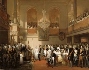 Małżeństwo Leopolda I Belgów i księżniczki Luizy Orleańskiej w Château de Compiègne, Au