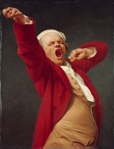 Autoportret, ziewanie autorstwa Joseph Ducreux