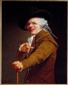 Autoportret artysty w rysach prześmiewcy Obraz Josepha Ducreux (1735-1802) 1802 nd. 0,91x0,72 m - Autoportret artysty z prześmiewczą twarzą. Obraz Josepha Ducreux (1735-1802) 1802. 0,91 x 0,72 m. Luwr, Paryż