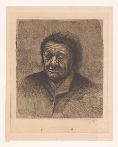 Portret nieznanej staruszki autorstwa Joseph Dujardin (signed by artist)