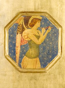 Anioł z krzyżem, detal z Crystofore autorstwa Joseph Edward Southall