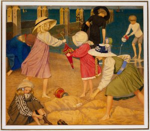 Na plaży, Southwold autorstwa Joseph Edward Southall