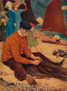 Plaża, 1910 autorstwa Joseph Edward Southall