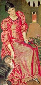 Zamknięty ogród, 1898 (wc) autorstwa Joseph Edward Southall