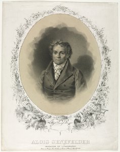 Alois Senefelder, 1871. autorstwa Joseph F. Knapp