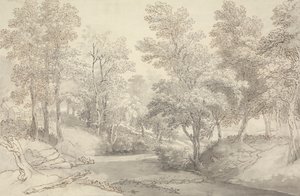 Stepping Stones na rzece Duddon, Lake District autorstwa Joseph Farington