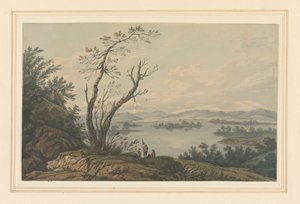 Widok na Windermere z widokiem na Wielką Wyspę autorstwa Joseph Farington