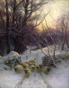 Słońce zamknęło zimowy dzień autorstwa Joseph Farquharson