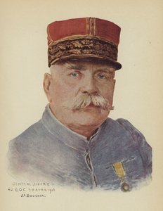 Joseph Joffre, francuski generał (kolor lito) autorstwa Joseph Felix Boucher