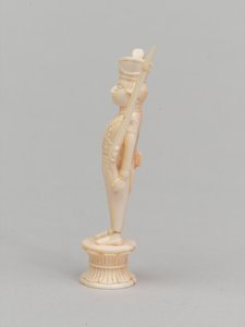 Biały pionek, figura szachowa, Indie, 1820 ok
