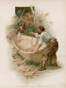 Ilustracja do Robinsona Crusoe autorstwa Joseph Finnemore