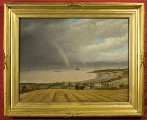 Widok z Portishead na Walię (olej na płótnie) autorstwa Joseph Francis Walker