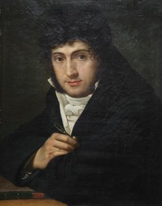Portret Pelagio Palagi, Joseph François Ducq (olej na płótnie) autorstwa Joseph François Ducq