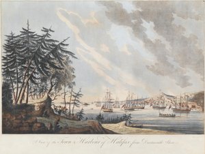 Widok na miasto i port Halifax z Dartmouth Shore, 1781