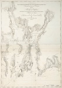 Mapa portu Rhode Island i zatoki Narraganset