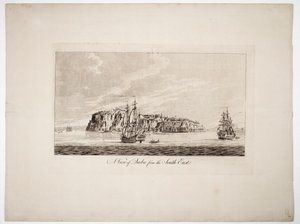 Widok Quebecu z południowego wschodu, ok. 1781 r. (kolorowa rycina)