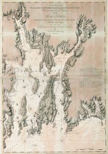 Mapa zatoki Ipswich i przylądka Ann, atlantyckie wybrzeże Ameryki Północnej autorstwa Joseph Frederick Wallet DesBarres