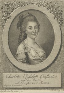 Portret Elisy von der Recke 1754-1833, 1783. autorstwa Joseph Friedrich August Darbes