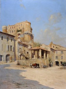 Zamek Isnard w Suze la Rousse (Suze-la-Rousse) autorstwa Joseph Garibaldi