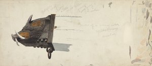 Rzeźba: głowa dzika autorstwa Joseph Goldberg