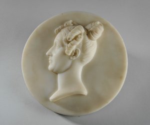 Medalionowy portret pani Małgorzaty Gott autorstwa Joseph Gott