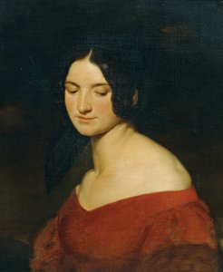 Pani w indyjskiej czerwonej sukience autorstwa Joseph Hasslwander