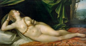 Wenus śpiąca, autorstwa Josepha Heintza Starszego (1564-1609).