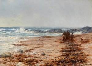 Gathering Kelp (olej na płótnie)