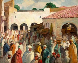 Sidi-bou-Said (Tunezja) autorstwa Joseph Henry Sharp