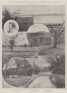 Dar Rivington Hall Estate i Rivington Pike dla Bolton autorstwa Joseph Holland Tringham