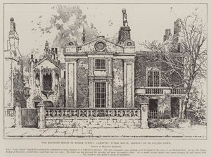 Nawiedzony dom przy Homer Street, Lambeth, Tudor House, wkrótce zostanie rozebrany autorstwa Joseph Holland Tringham