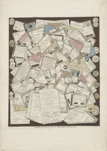 Frans papiergeld Monety Papiery Republiki Francuskiej (tytuł na przedmiocie) autorstwa Joseph Hunin