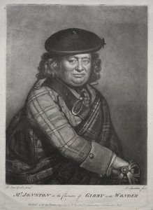Alexander Jonston w postaci Gibby in The Wonder, 1774. autorstwa Joseph I Saunders
