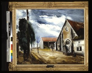 Farmyard (olej na płótnie)