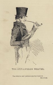 Kenny Meadows: Spitalfields Weaver (grafika) autorstwa Joseph Kenny (after) Meadows