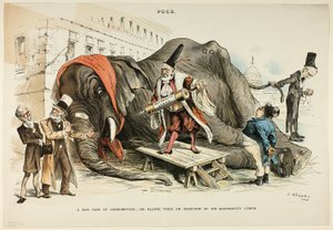 Zły przypadek konsumpcji, z Pucka autorstwa Joseph Keppler