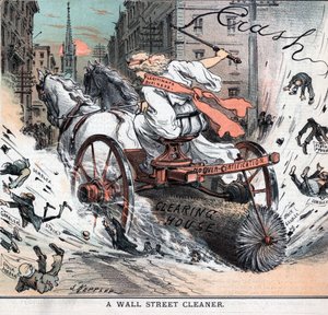 Wall Street cleaner autorstwa Josepha Ferdinanda Kepplera autorstwa Joseph Keppler