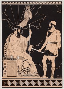 Narodziny Ateny (kolorowa litografia)