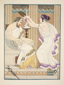 Złota korona, ilustracja z „Dzieła Hipokratesa”, 1934 autorstwa Joseph Kuhn Regnier