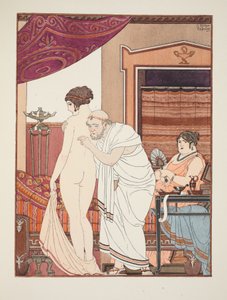 Dźwięki klatki piersiowej, ilustracja z „Dzieła Hipokratesa”, 1934 autorstwa Joseph Kuhn Regnier